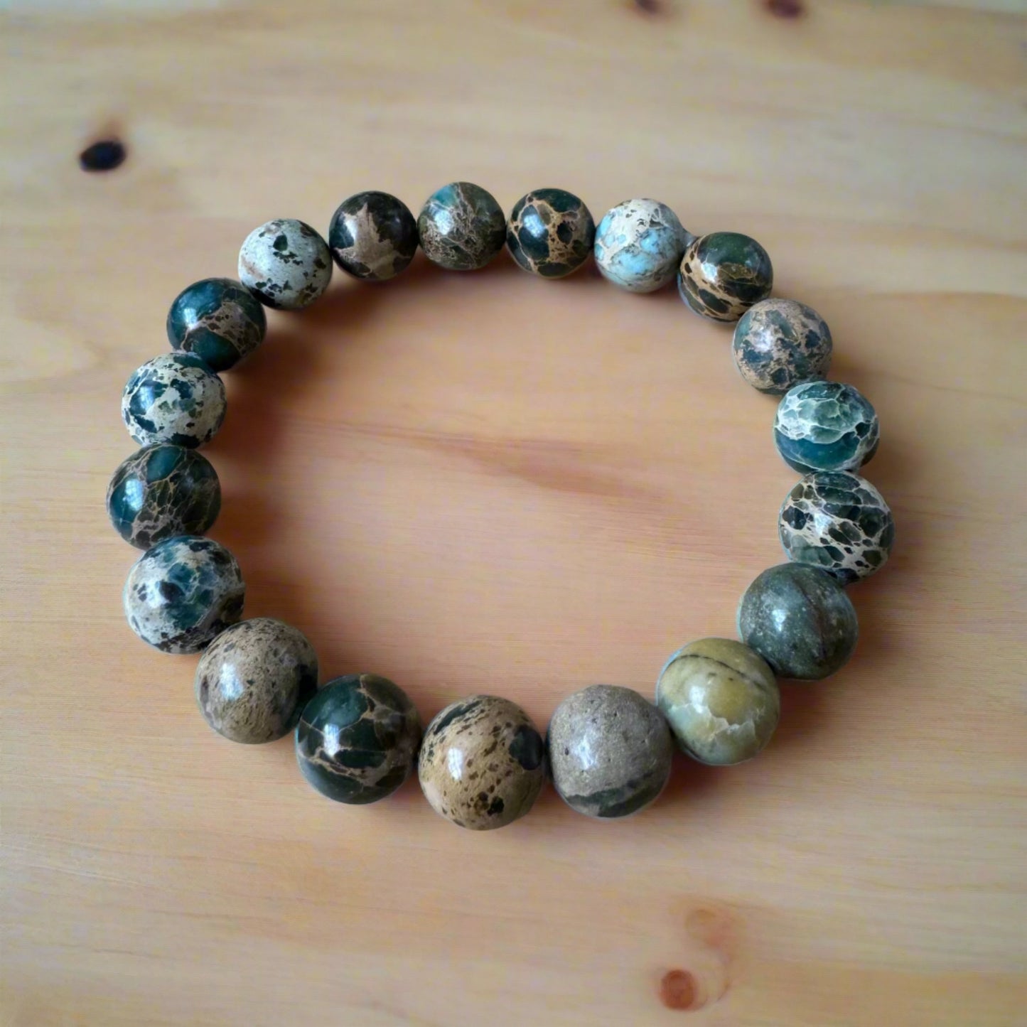 imperial (sea sediment) jasper bracelet