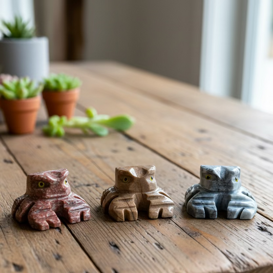 crab soapstone figurine