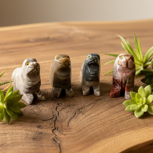 walrus soapstone figurine