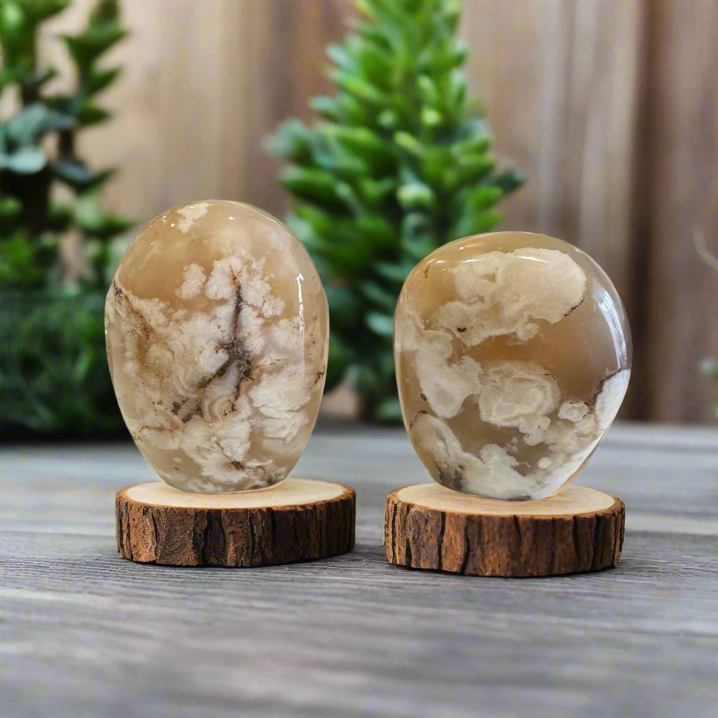 flower agate freeforms