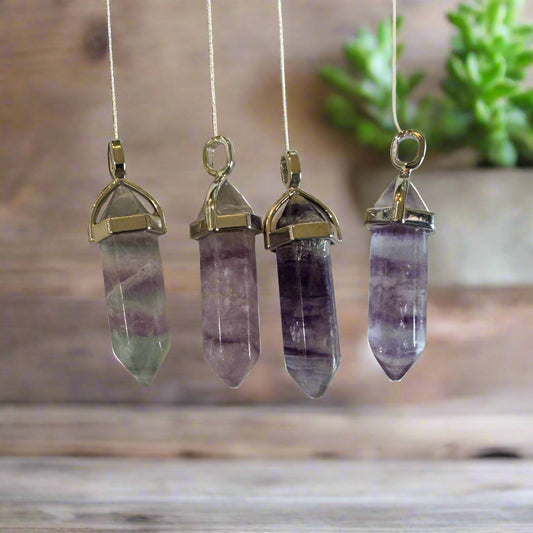 fluorite point pendant