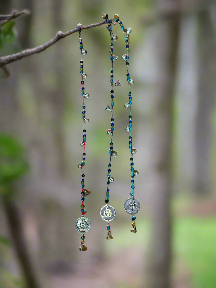 brass wind chime with bells