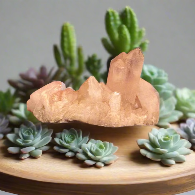 golden healer quartz cluster