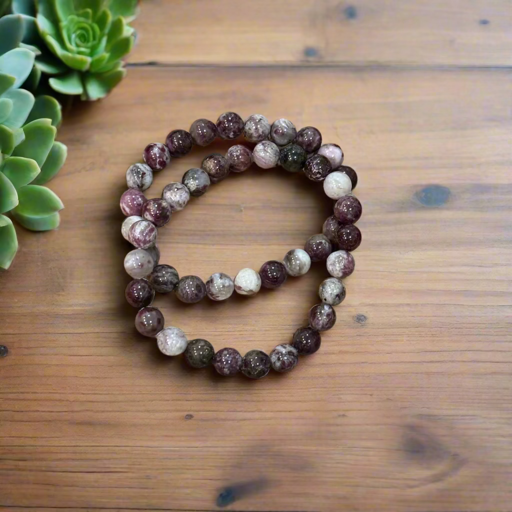 eudialyte beaded bracelets (8mm beads)
