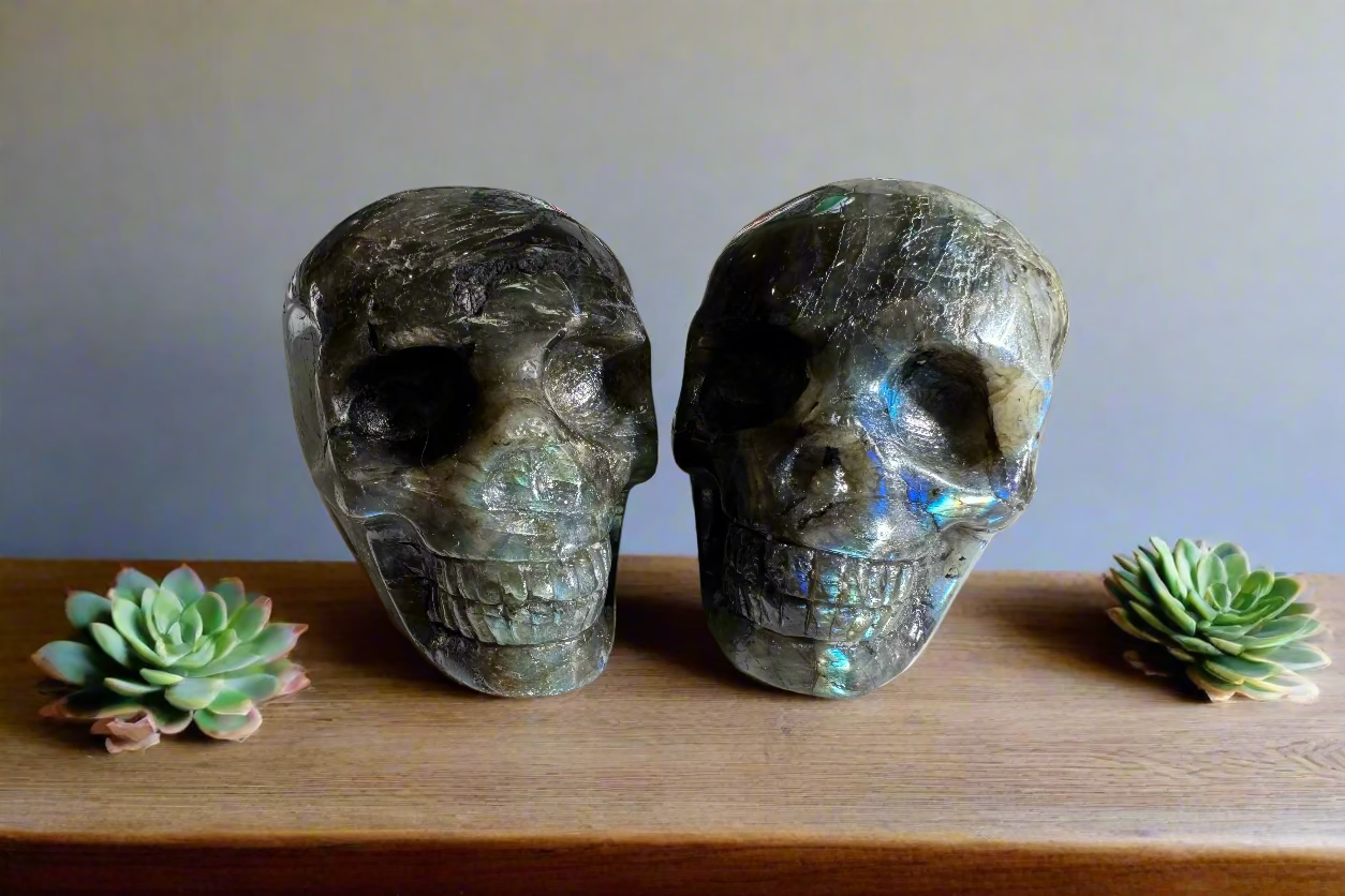 labradorite skulls