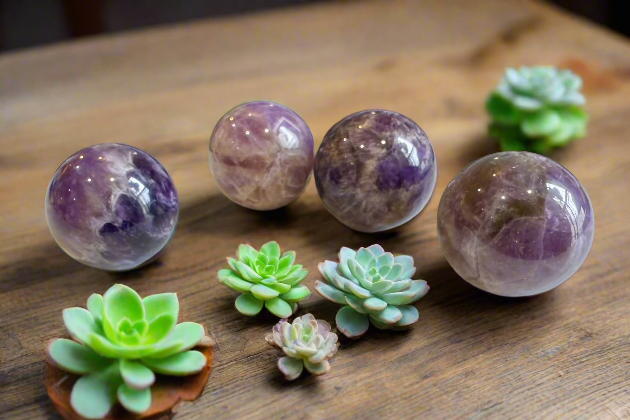 amethyst spheres