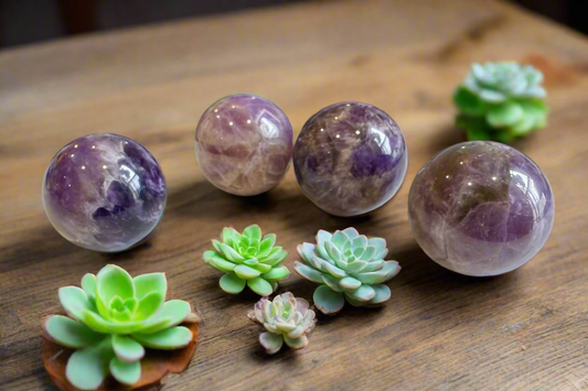 amethyst spheres