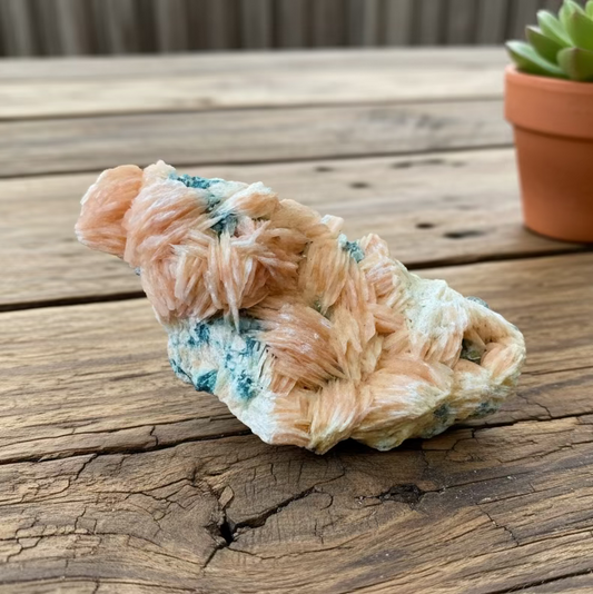 orange baryte on galena