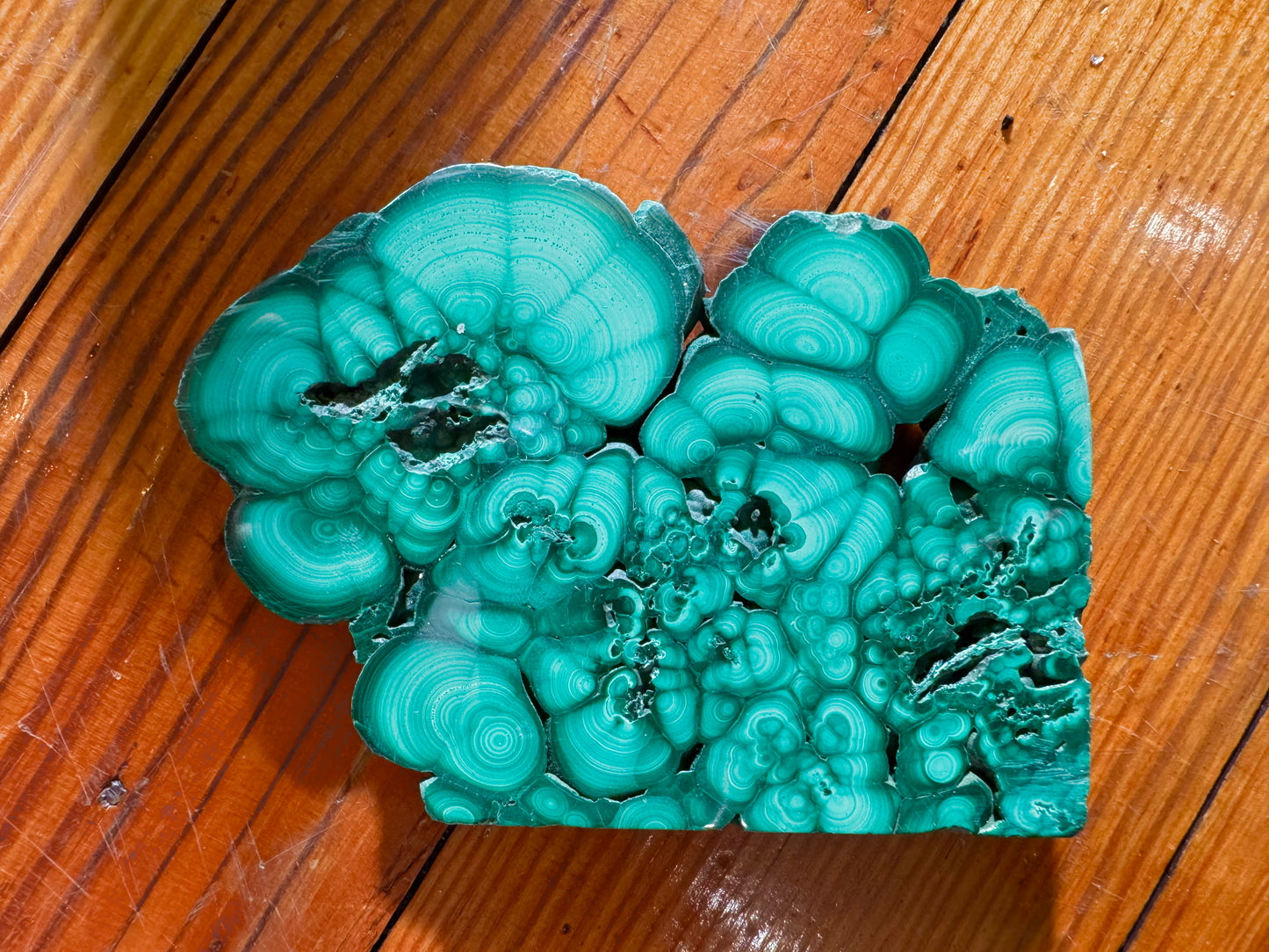 malachite slices