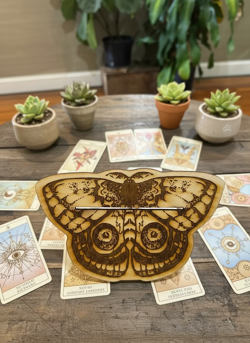 wooden tarot card holders