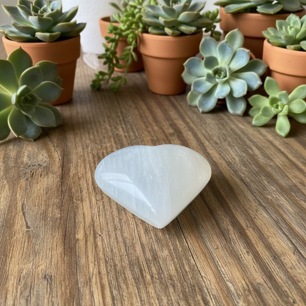 selenite hearts