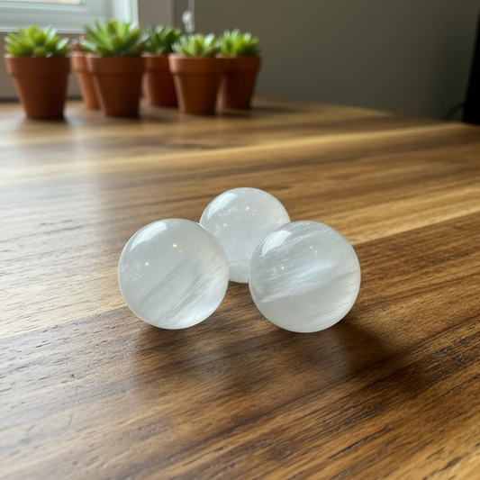 selenite spheres