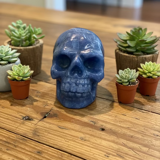 dumortierite skulls