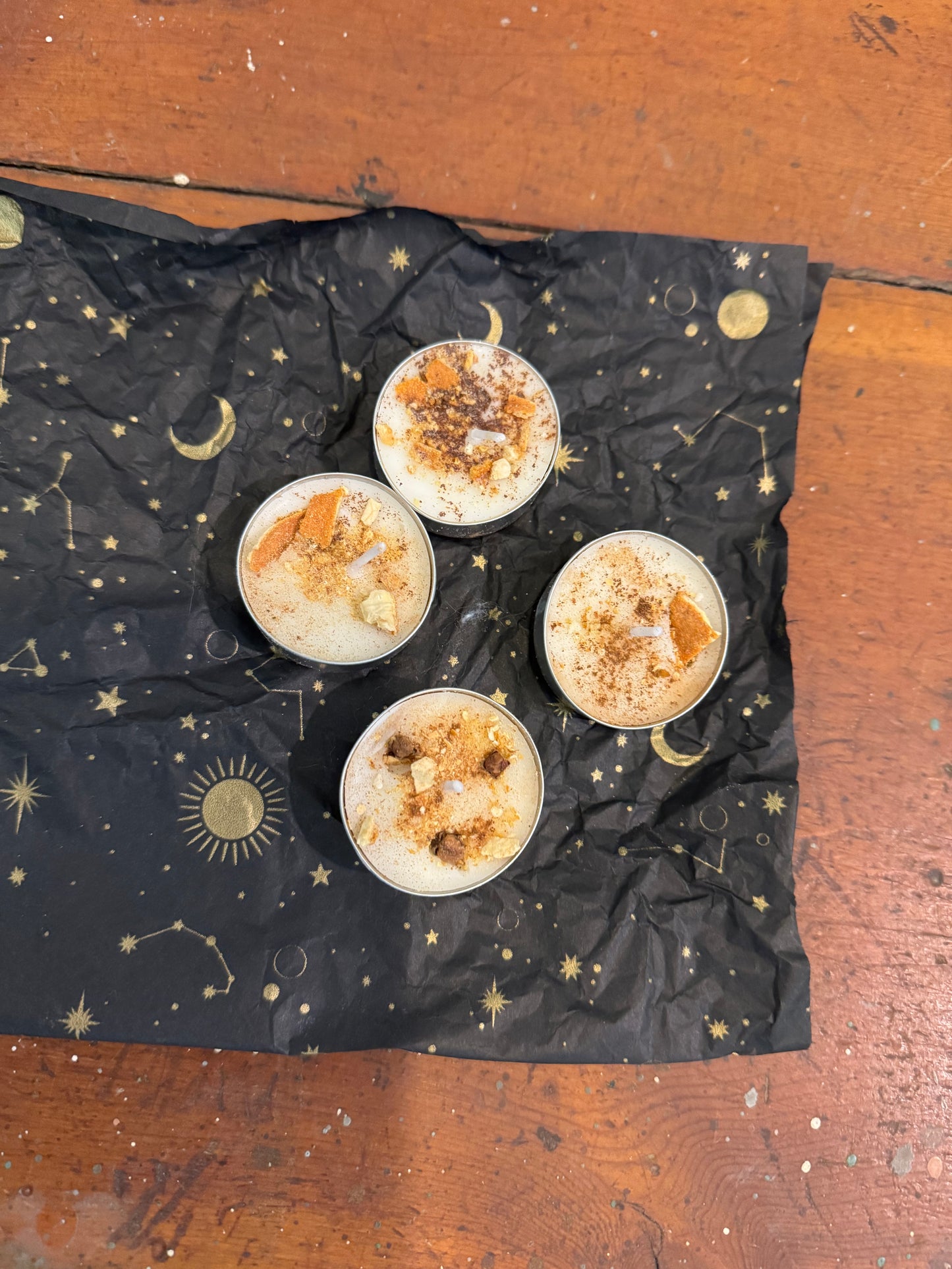 Stellar Starlight Astrology Hearth of Mystic Flame ritual candle set