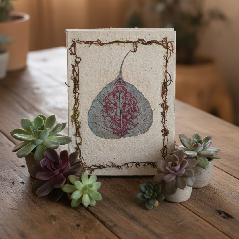 handmade Lokta paper greeting cards