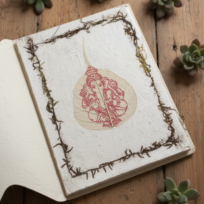 handmade Lokta paper greeting cards