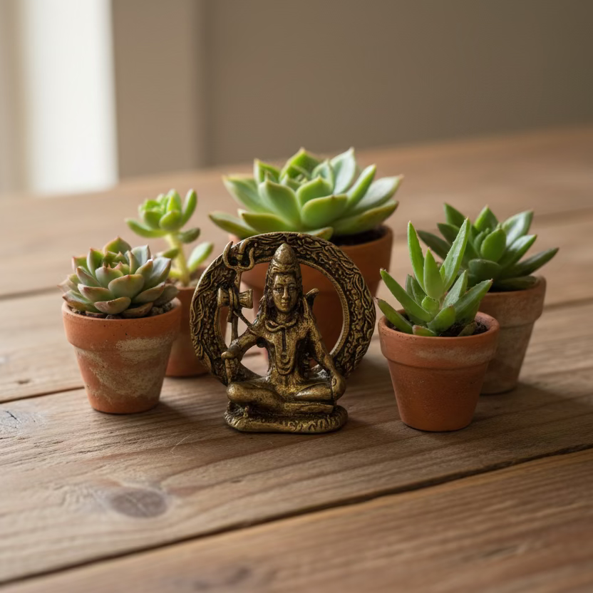 mini brass deity statues