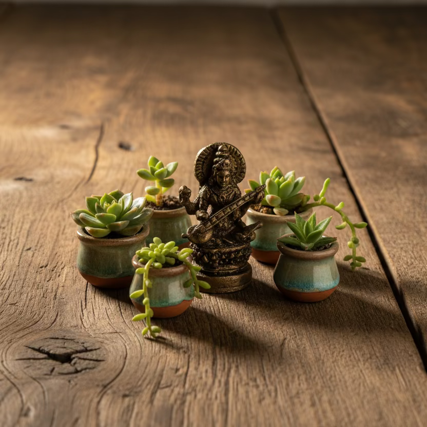 mini brass deity statues