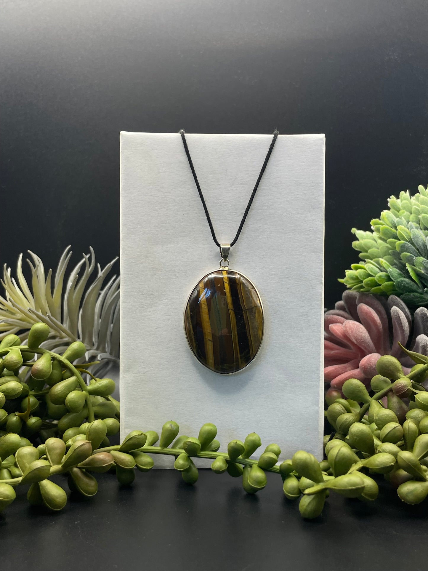 tiger's eye pendant