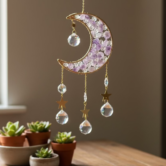 amethyst moon sun catcher
