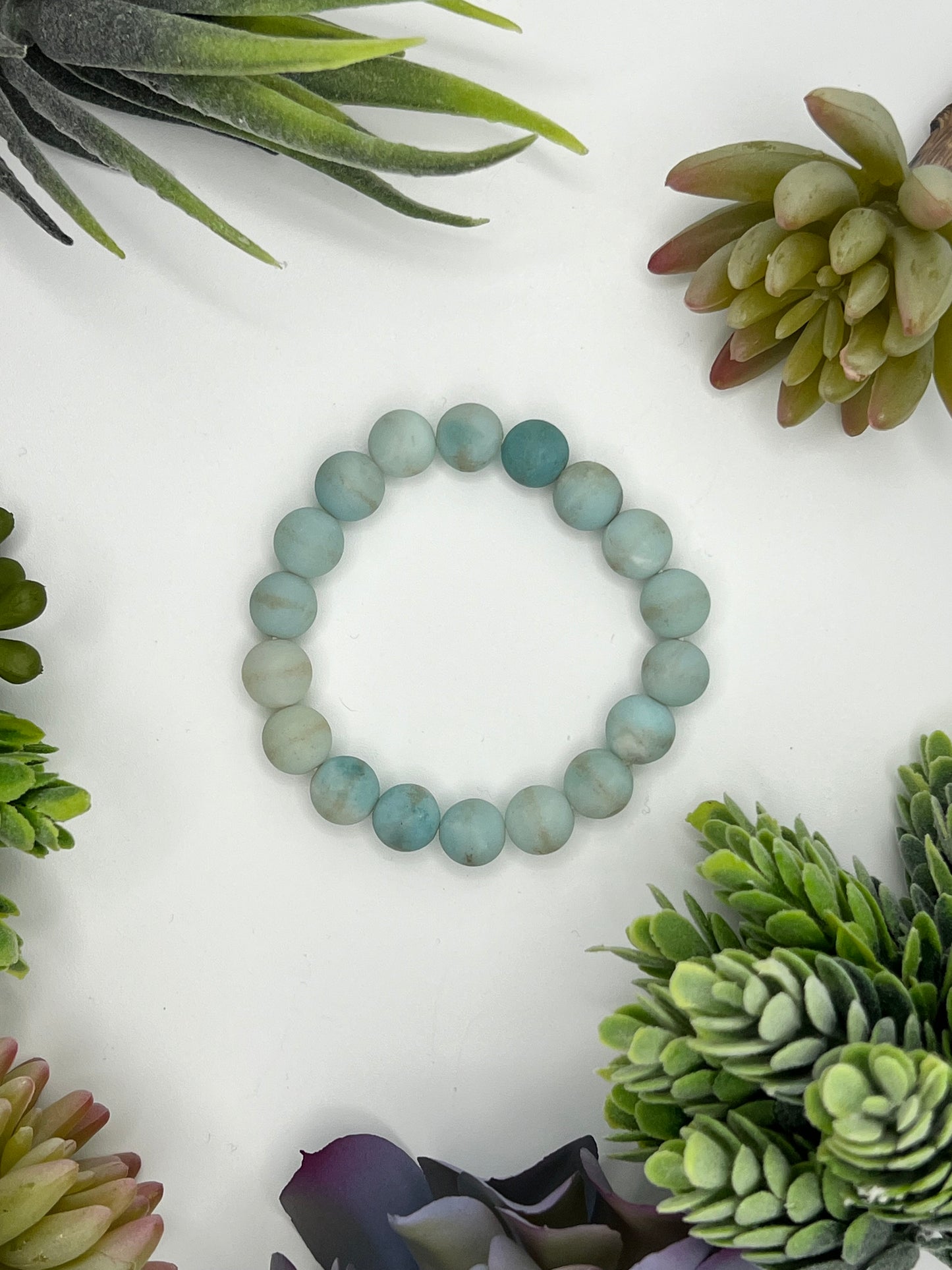 amazonite beaded bracelet