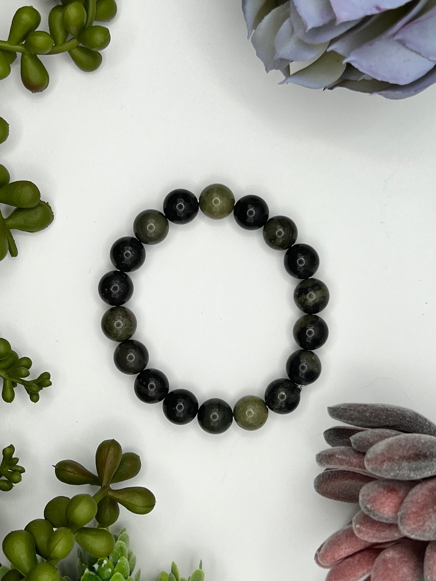 autumn jasper beaded bracelet