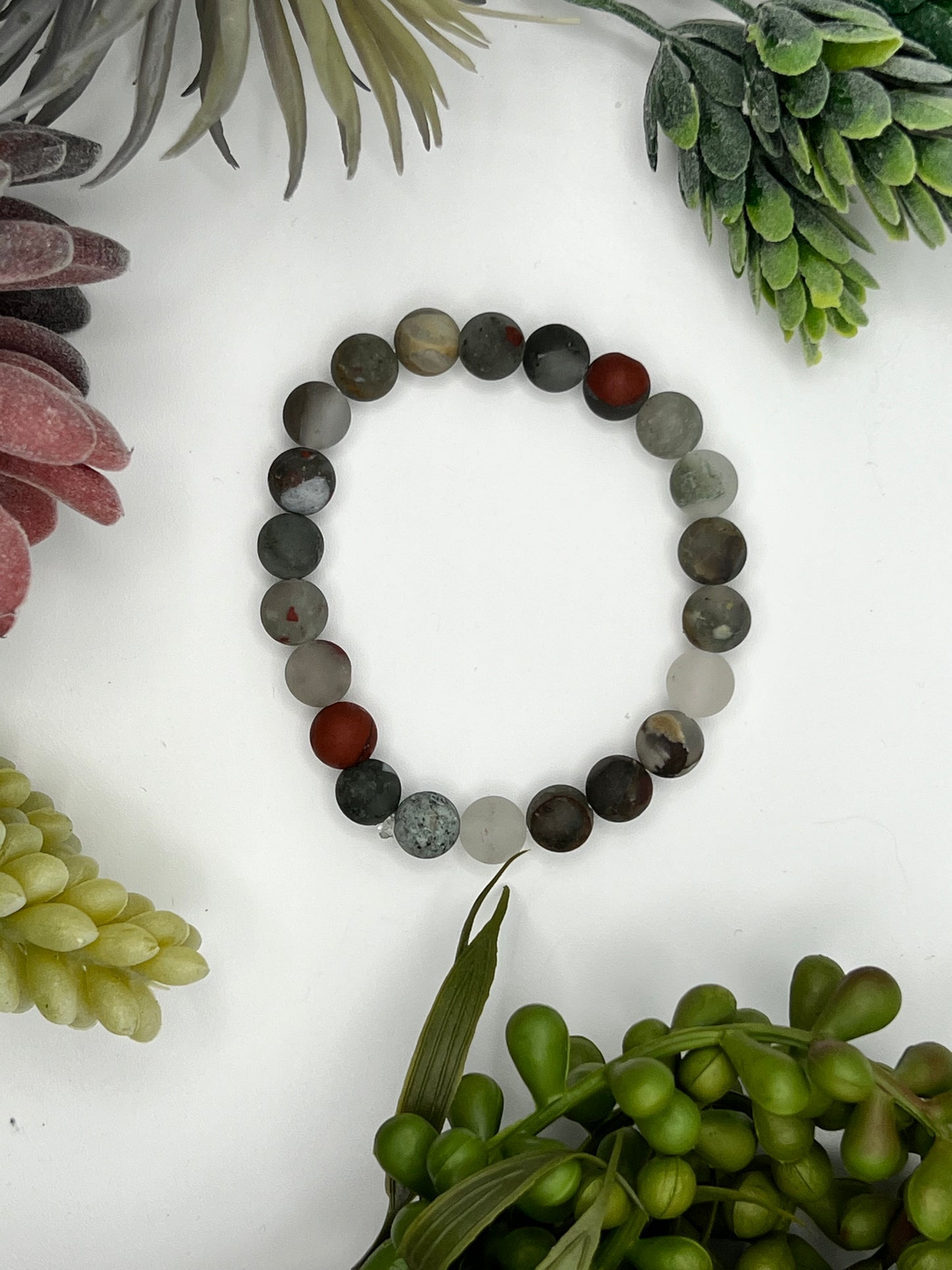 bloodstone (seftonite) bracelet