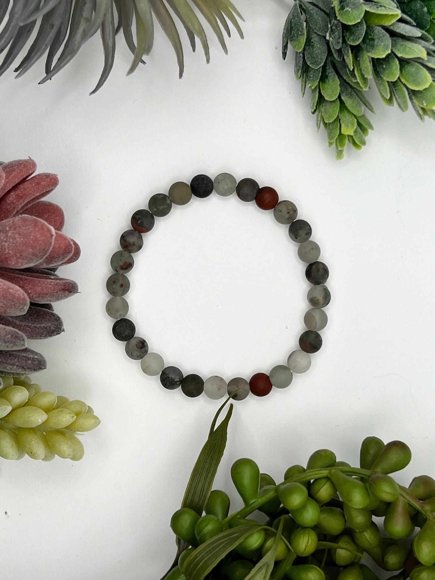 bloodstone (seftonite) bracelet