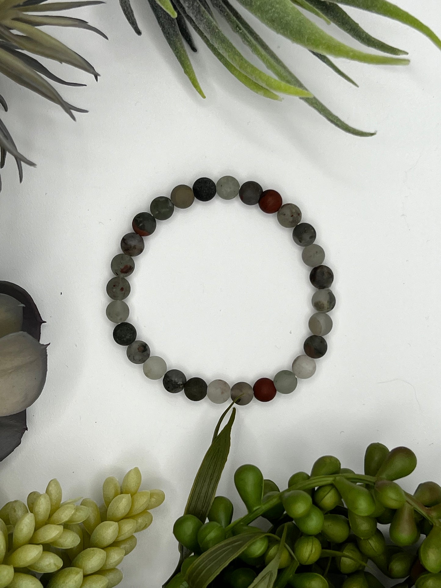 bloodstone (seftonite) bracelet