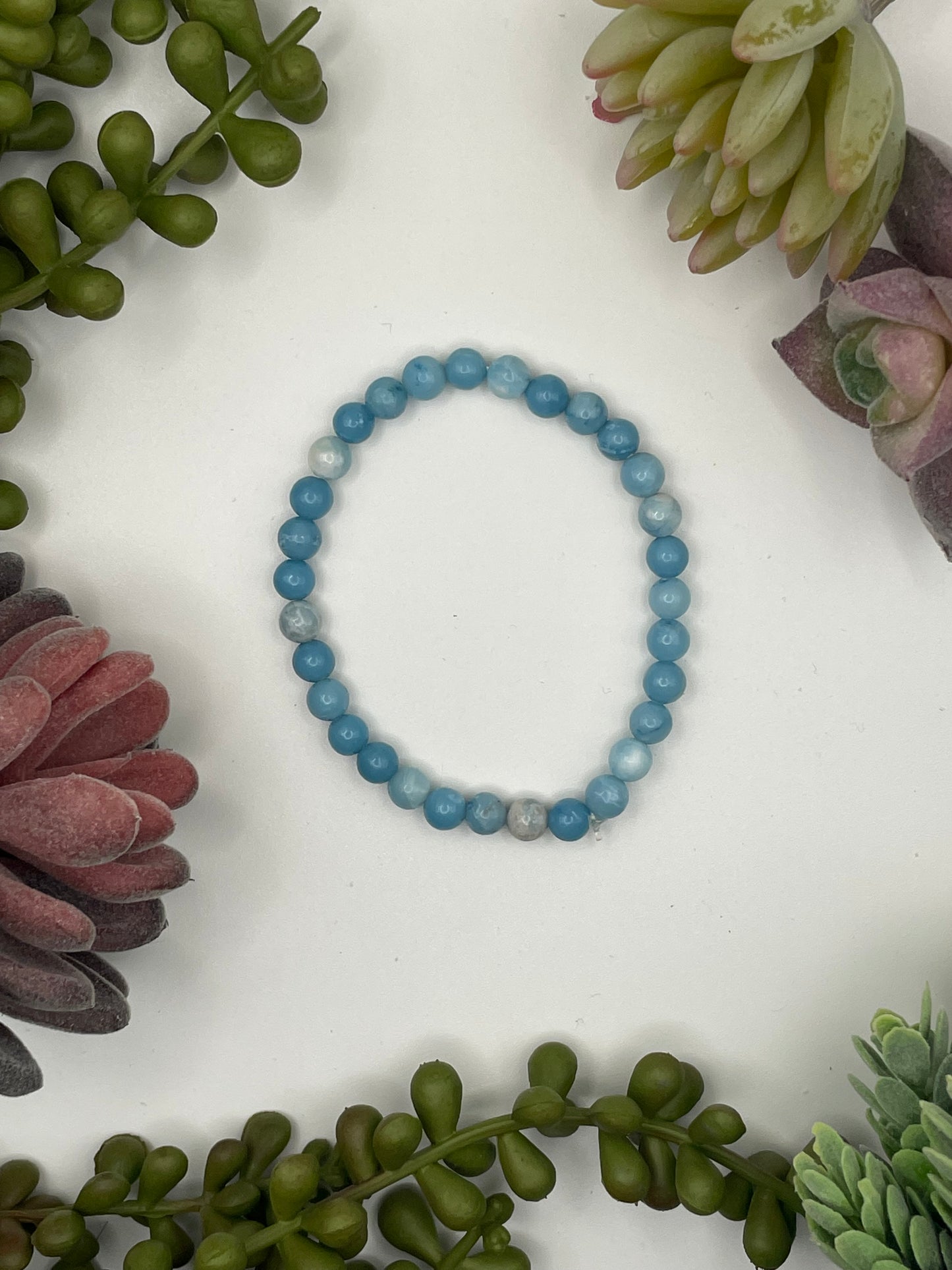 larimar beaded bracelet