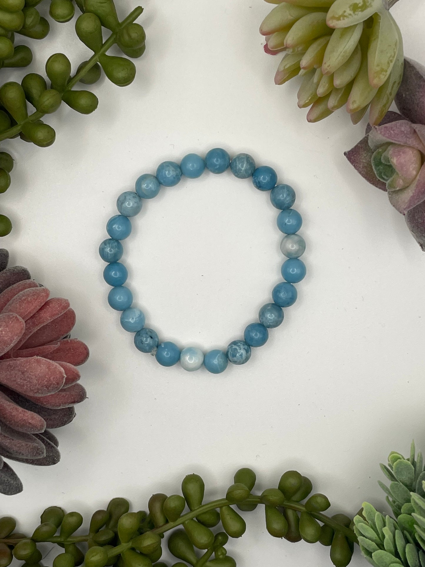 larimar beaded bracelet