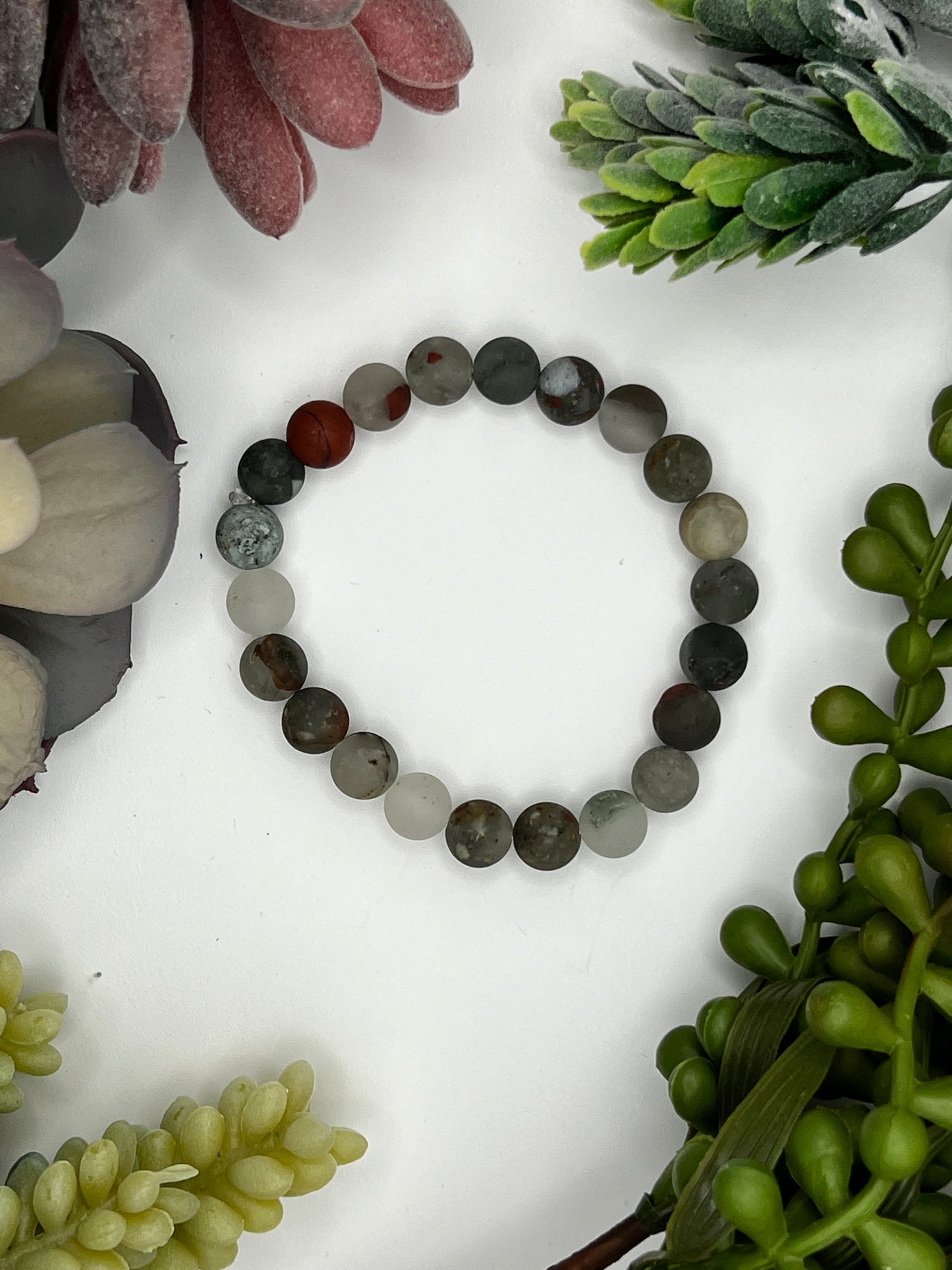 bloodstone (seftonite) bracelet