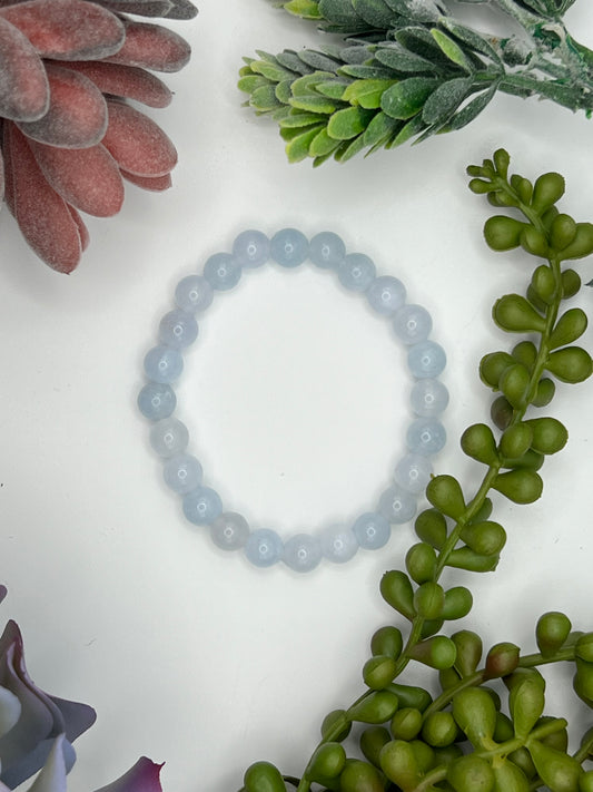 aquamarine beaded bracelet