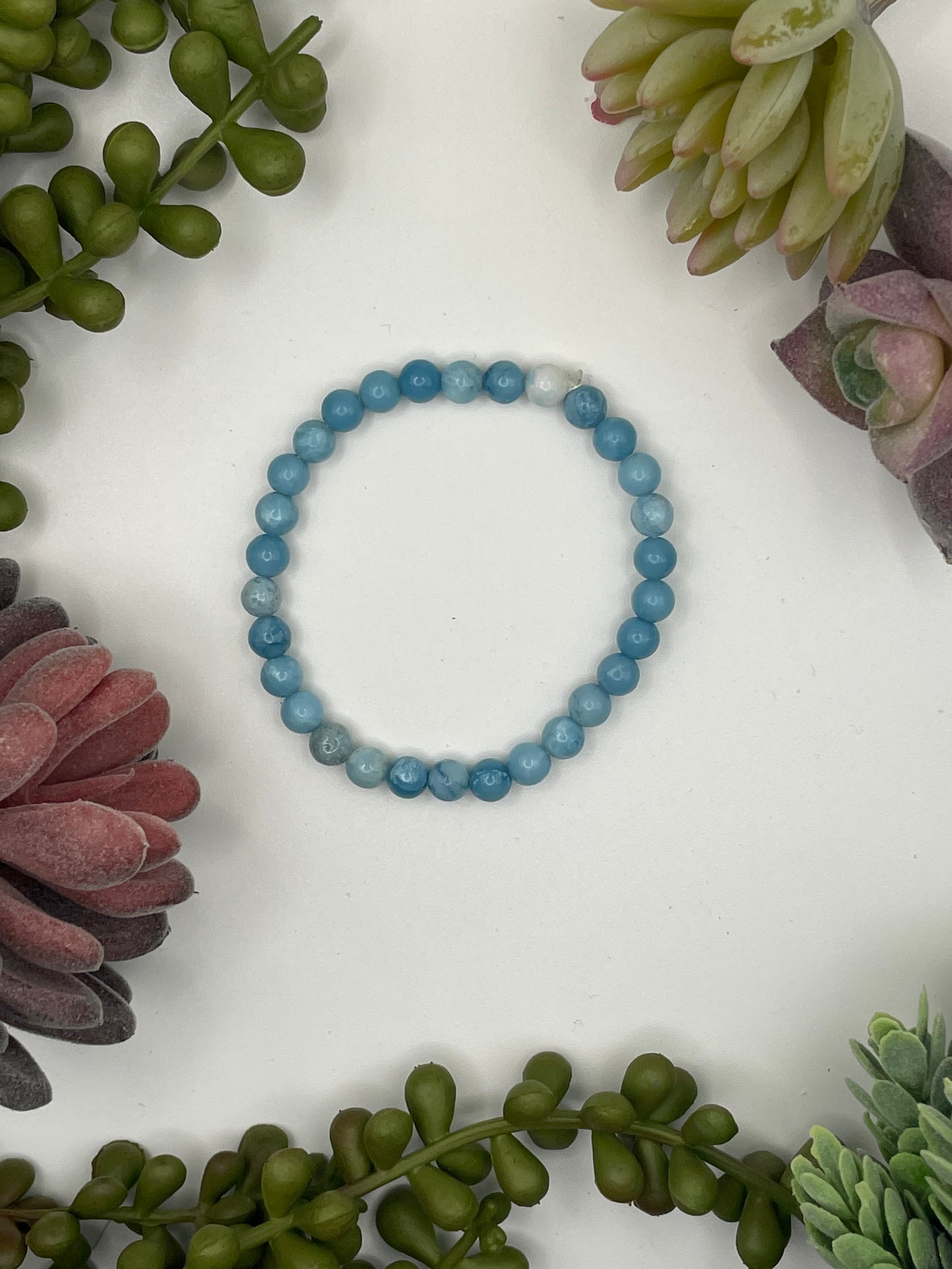 larimar beaded bracelet