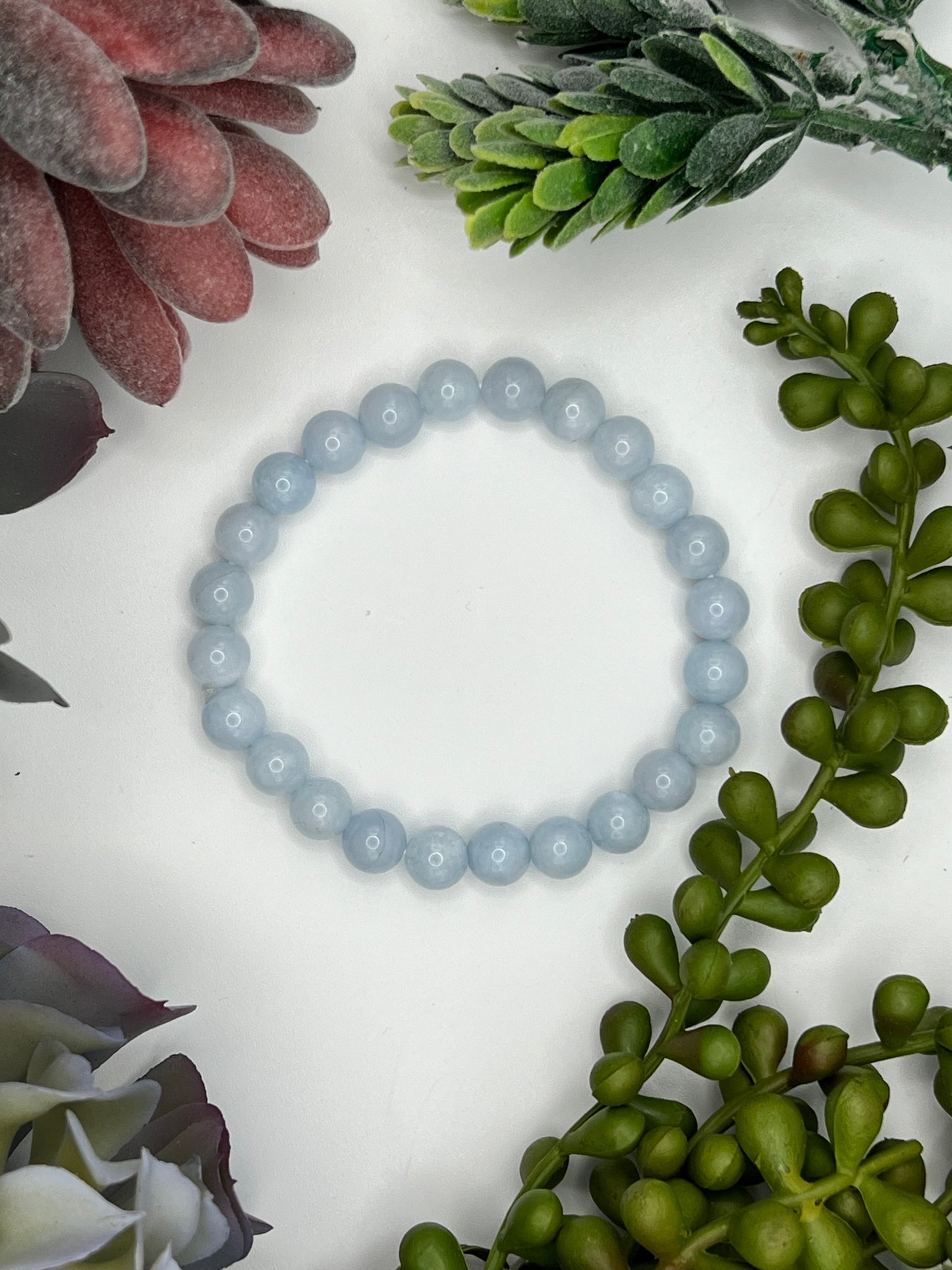 aquamarine beaded bracelet