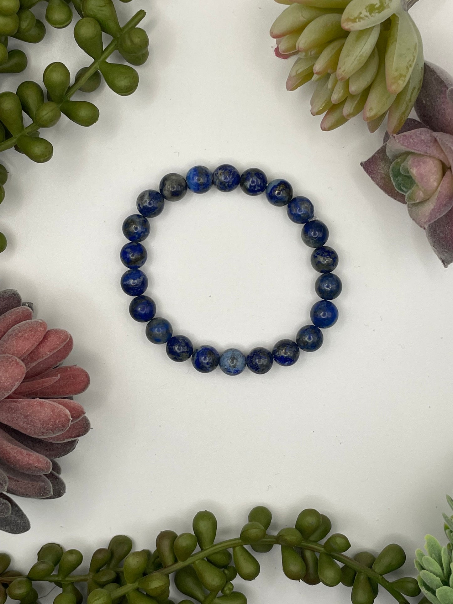 lapis lazuli beaded bracelet