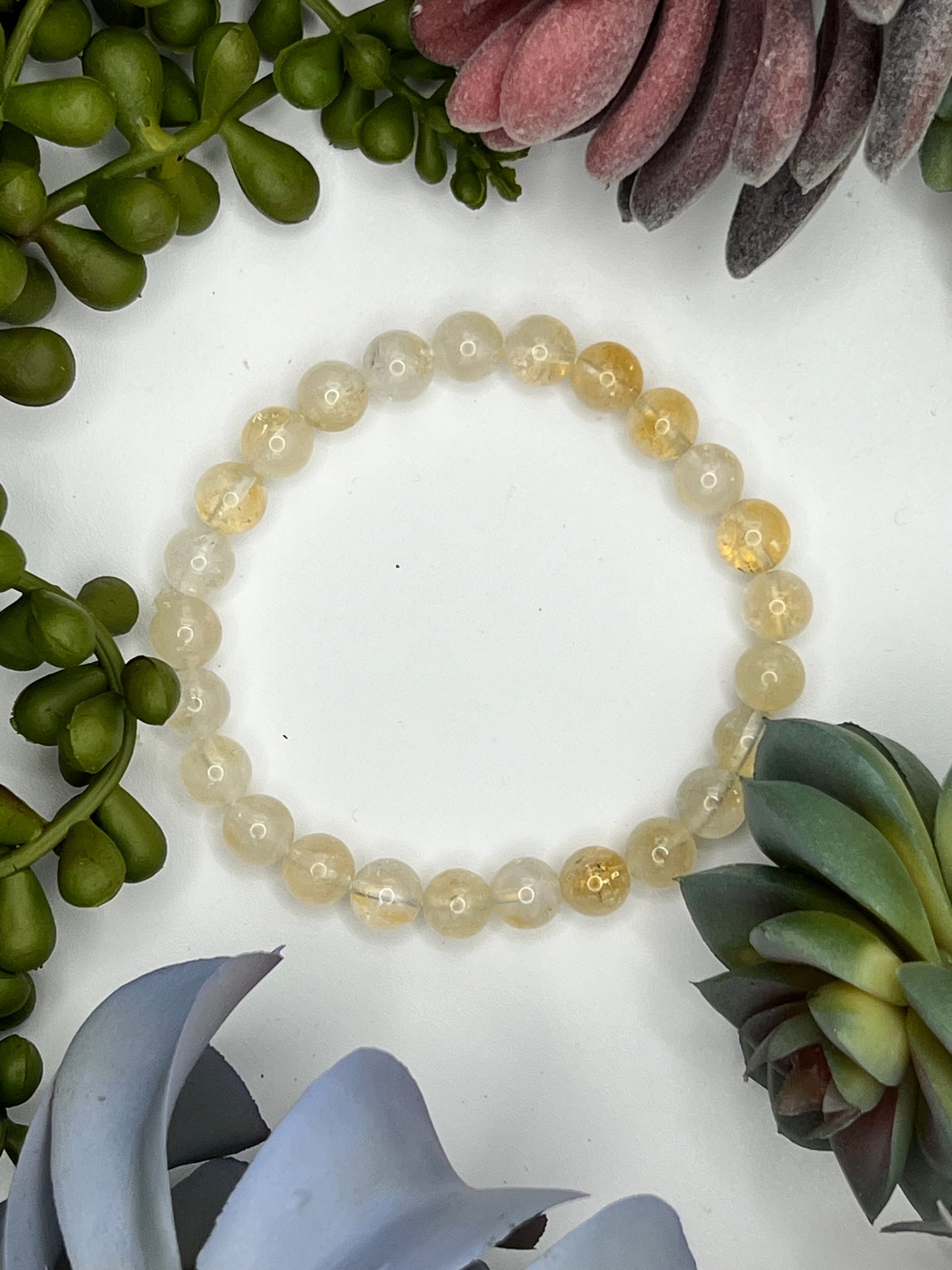 citrine beaded bracelet