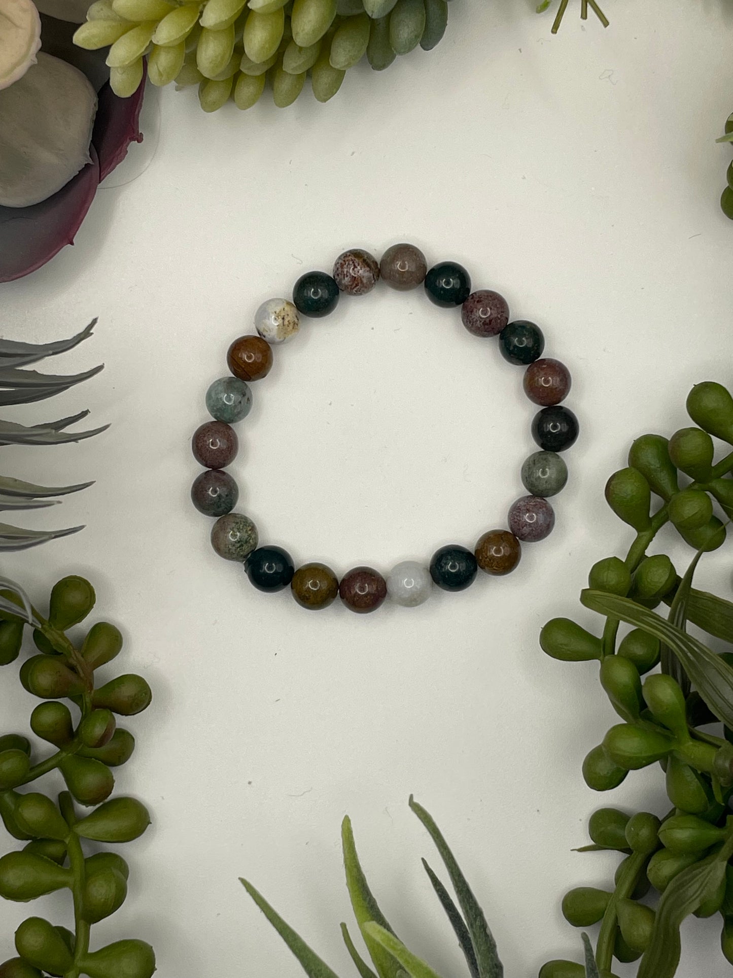 ocean jasper beaded bracelet