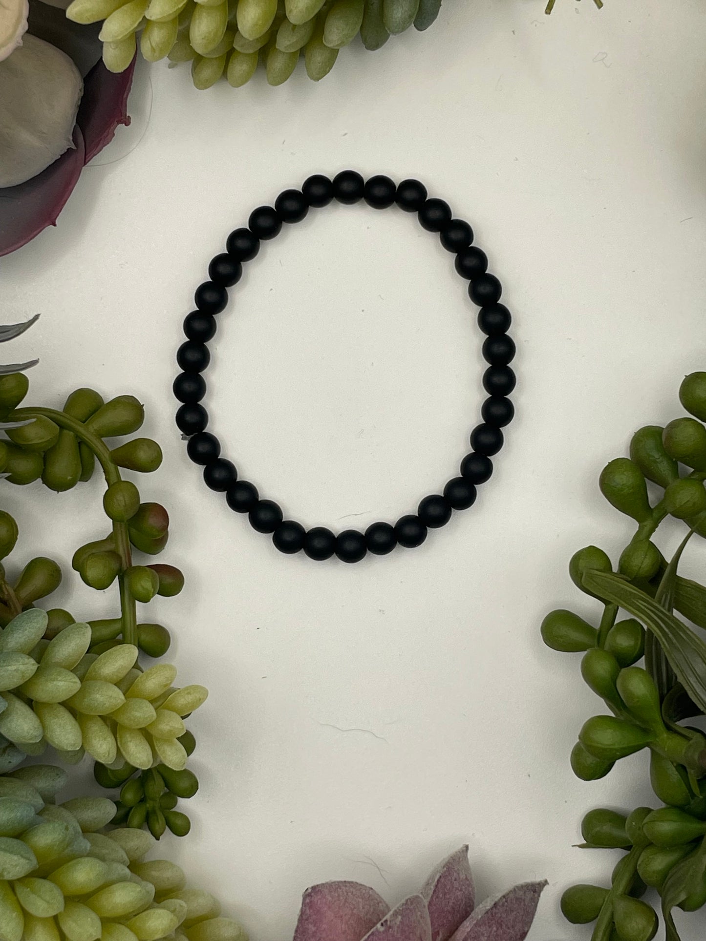 onyx beaded bracelet