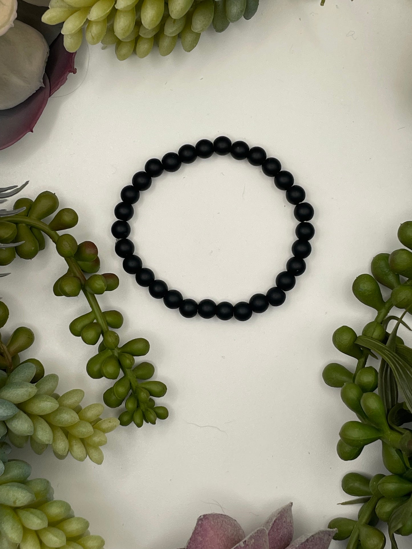 onyx beaded bracelet