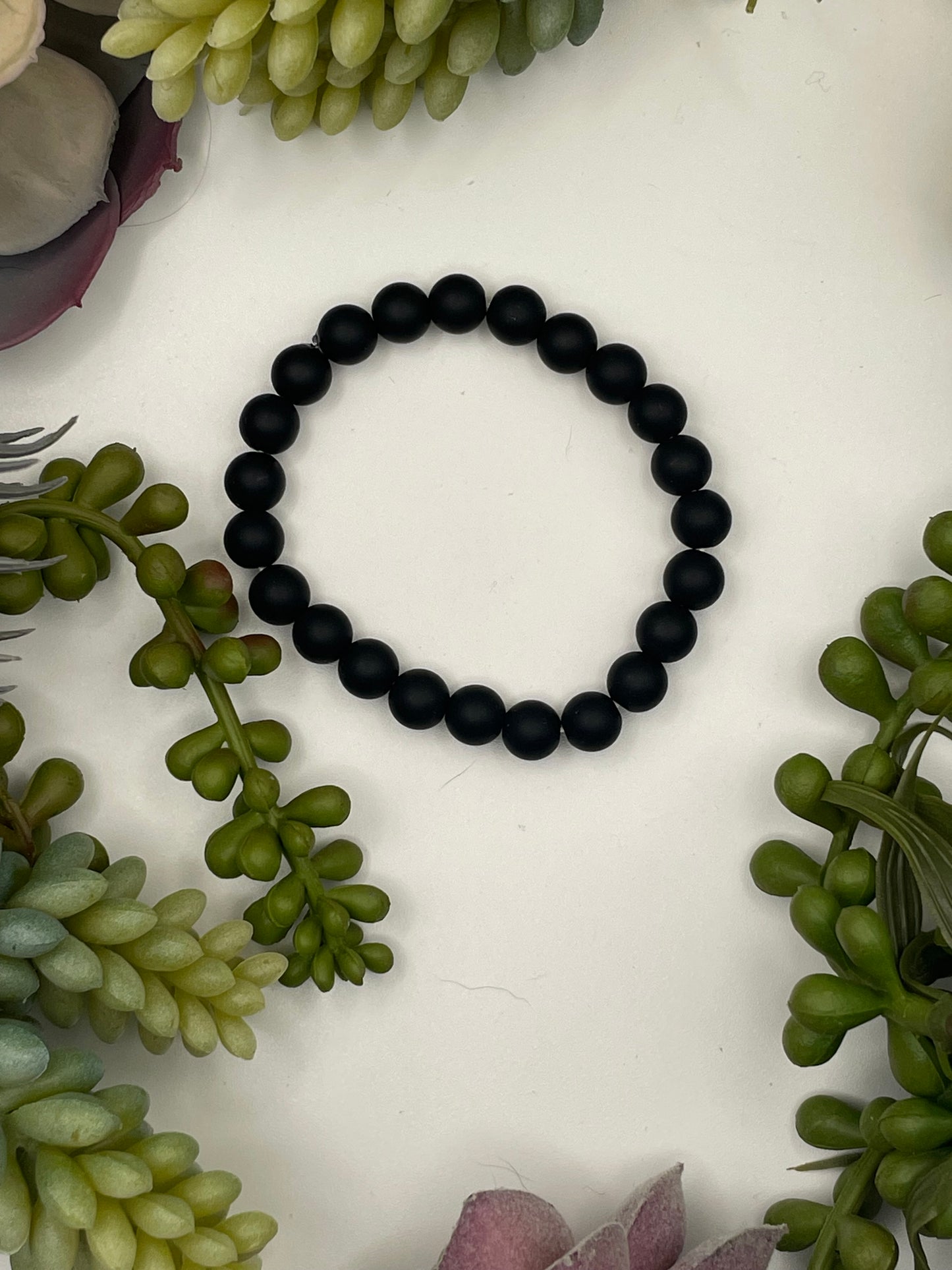 onyx beaded bracelet