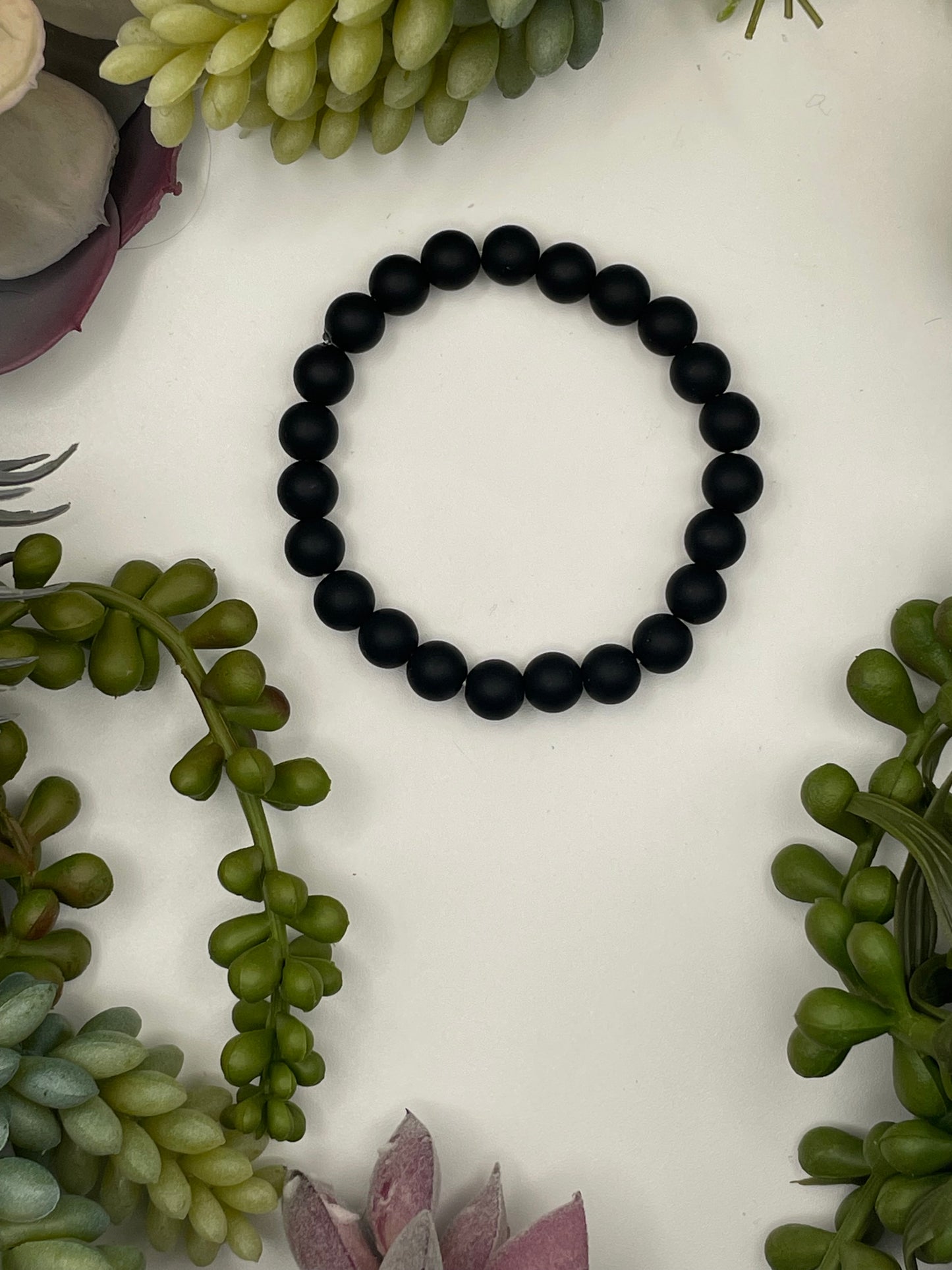 onyx beaded bracelet