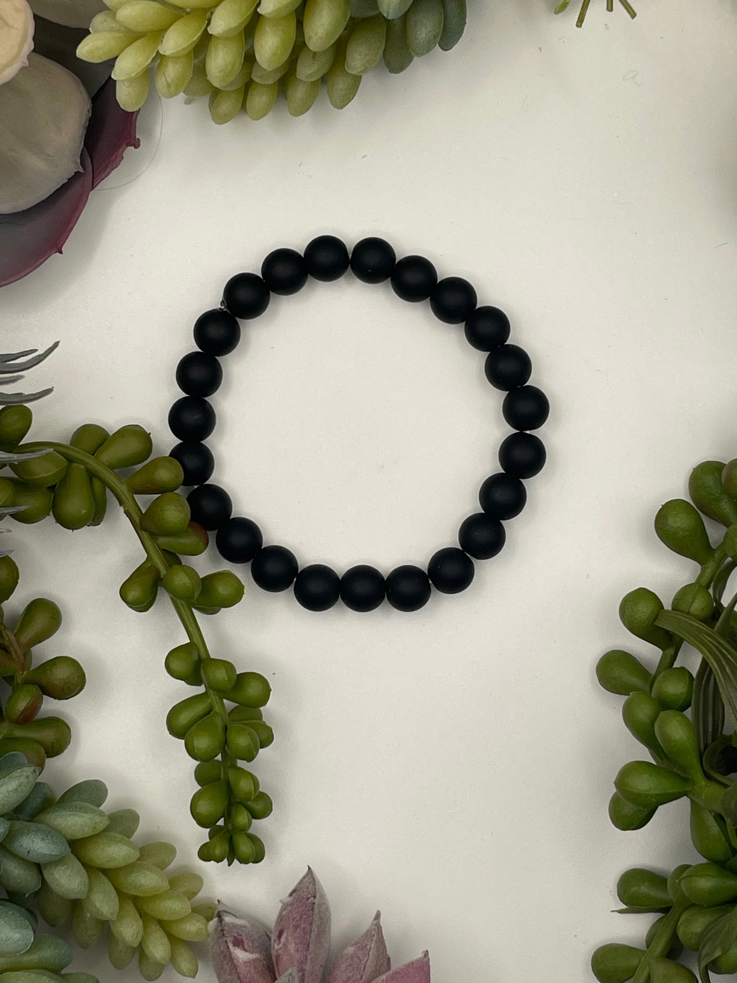 onyx beaded bracelet