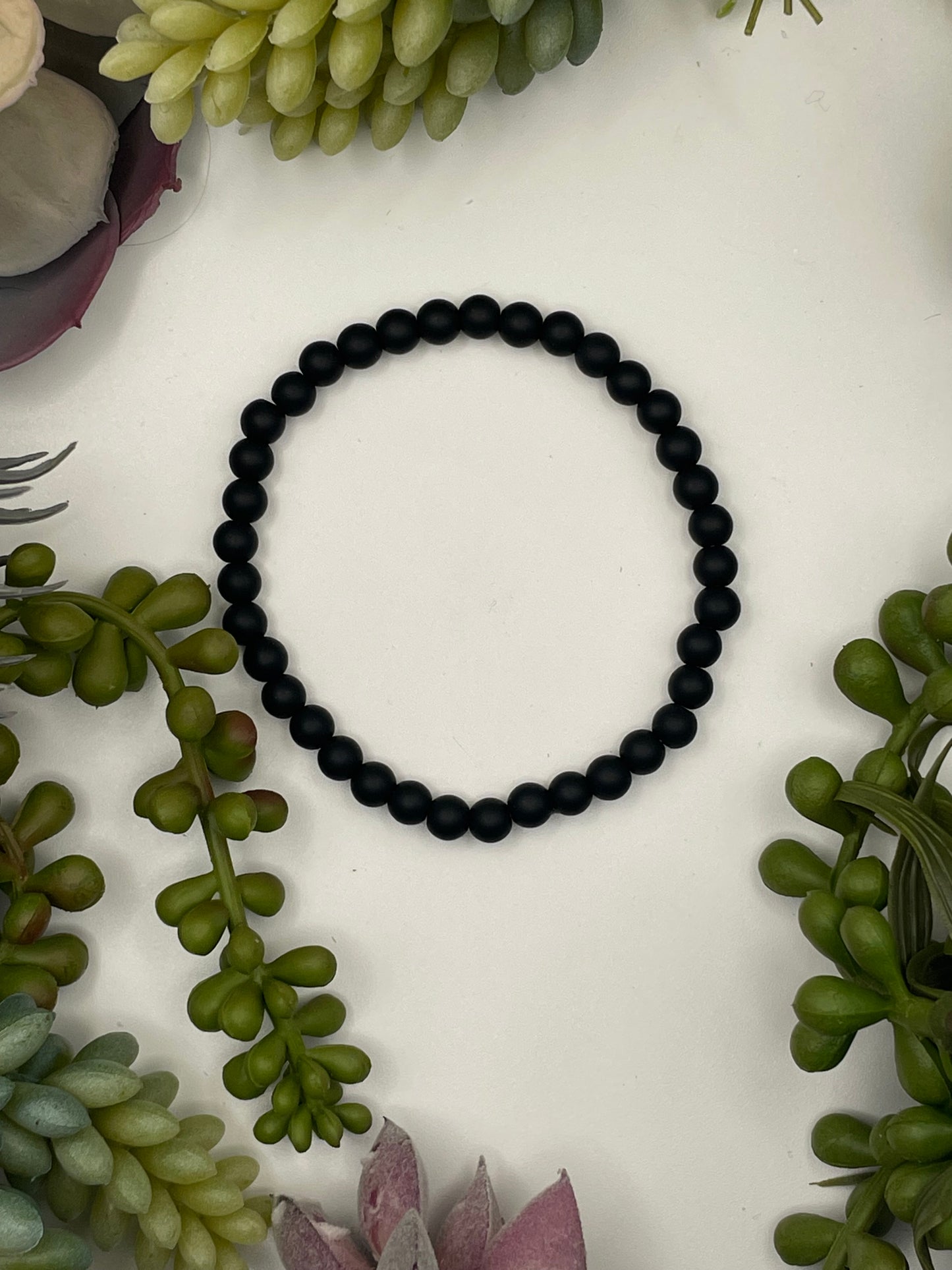 onyx beaded bracelet