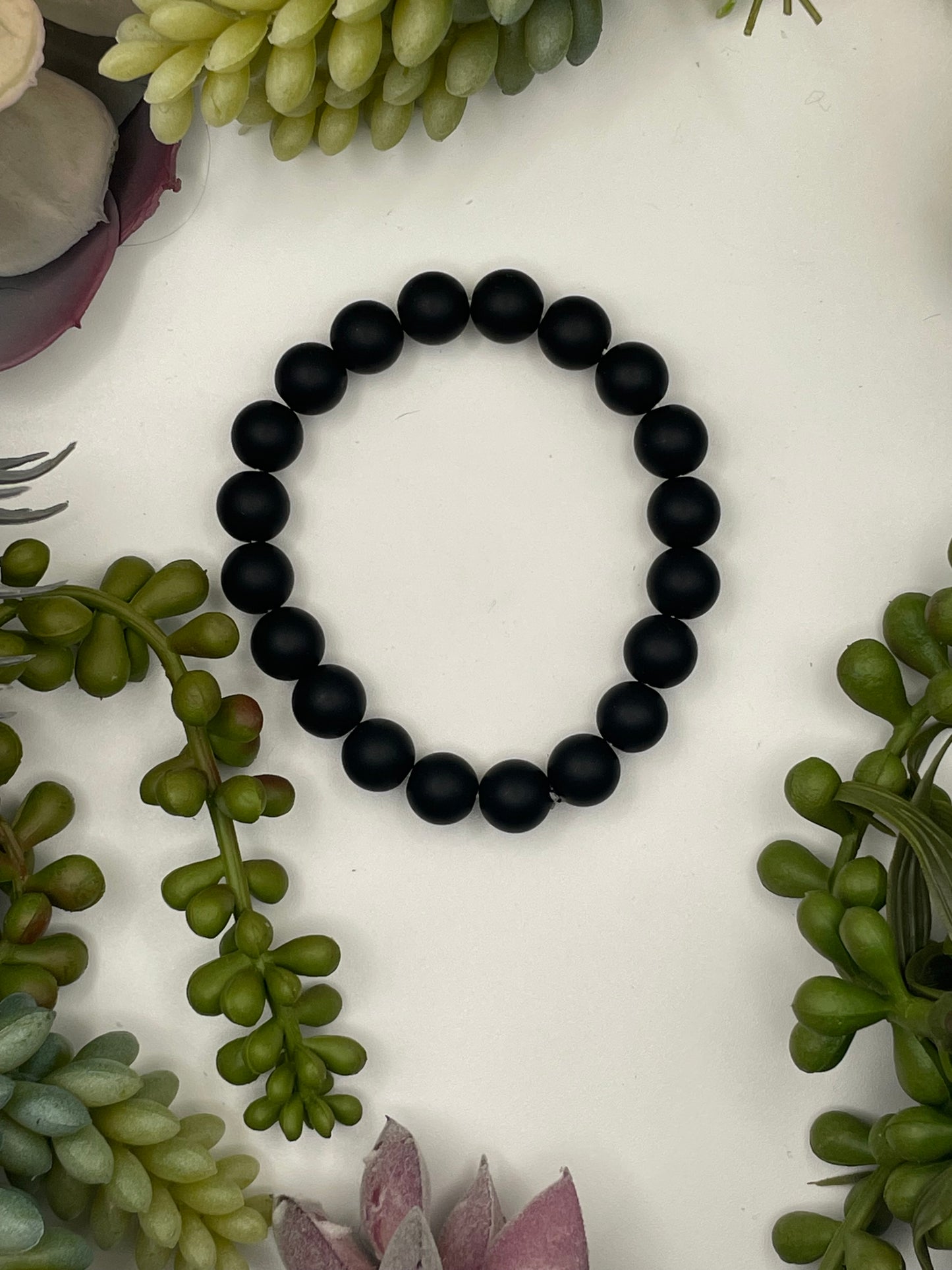 onyx beaded bracelet