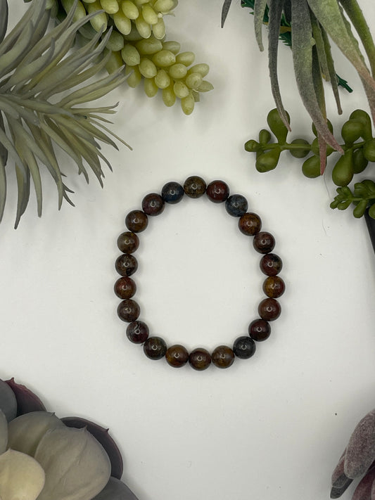 pietersite beaded bracelet (8mm beads)