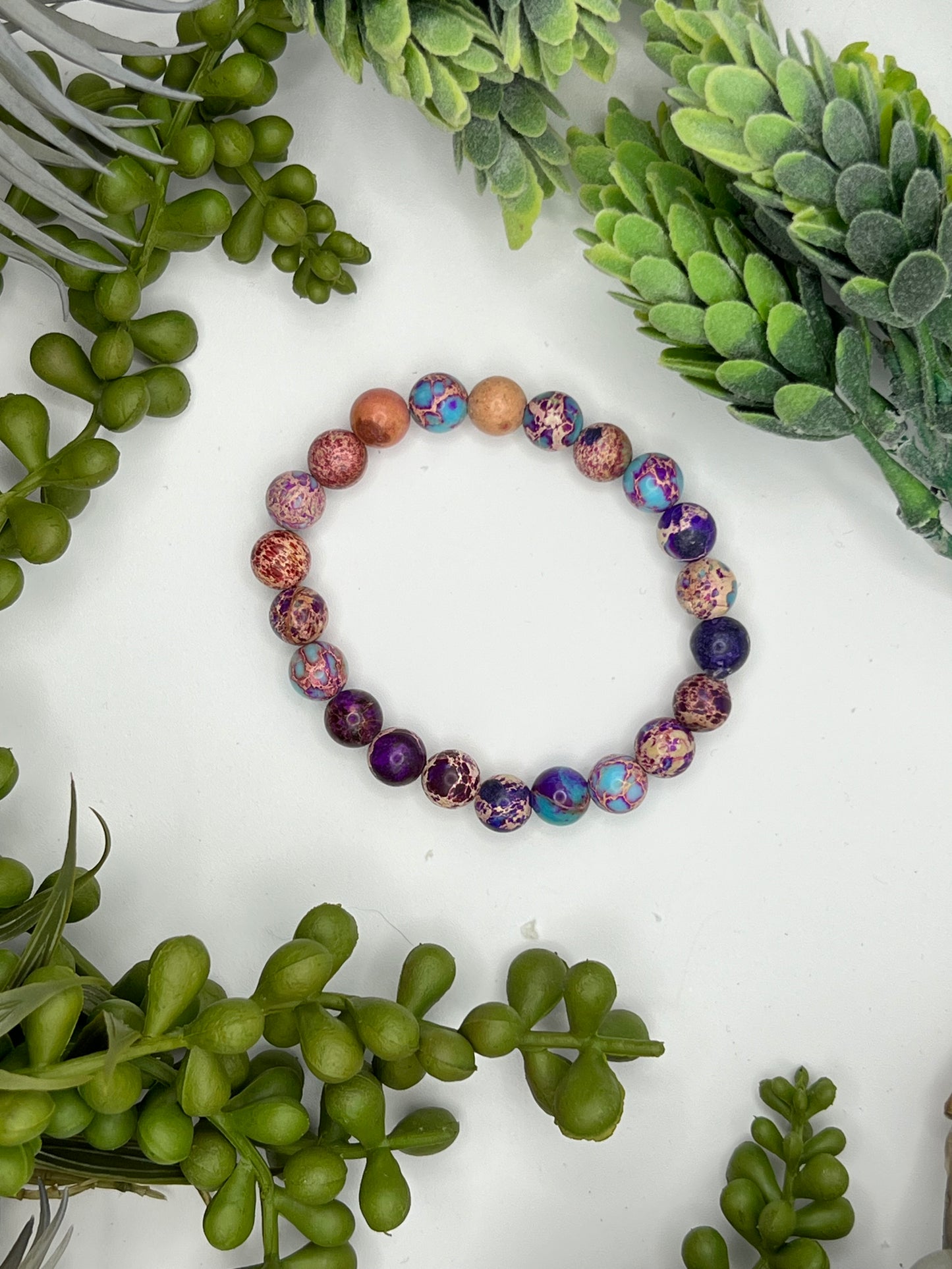 imperial (sea sediment) jasper bracelet