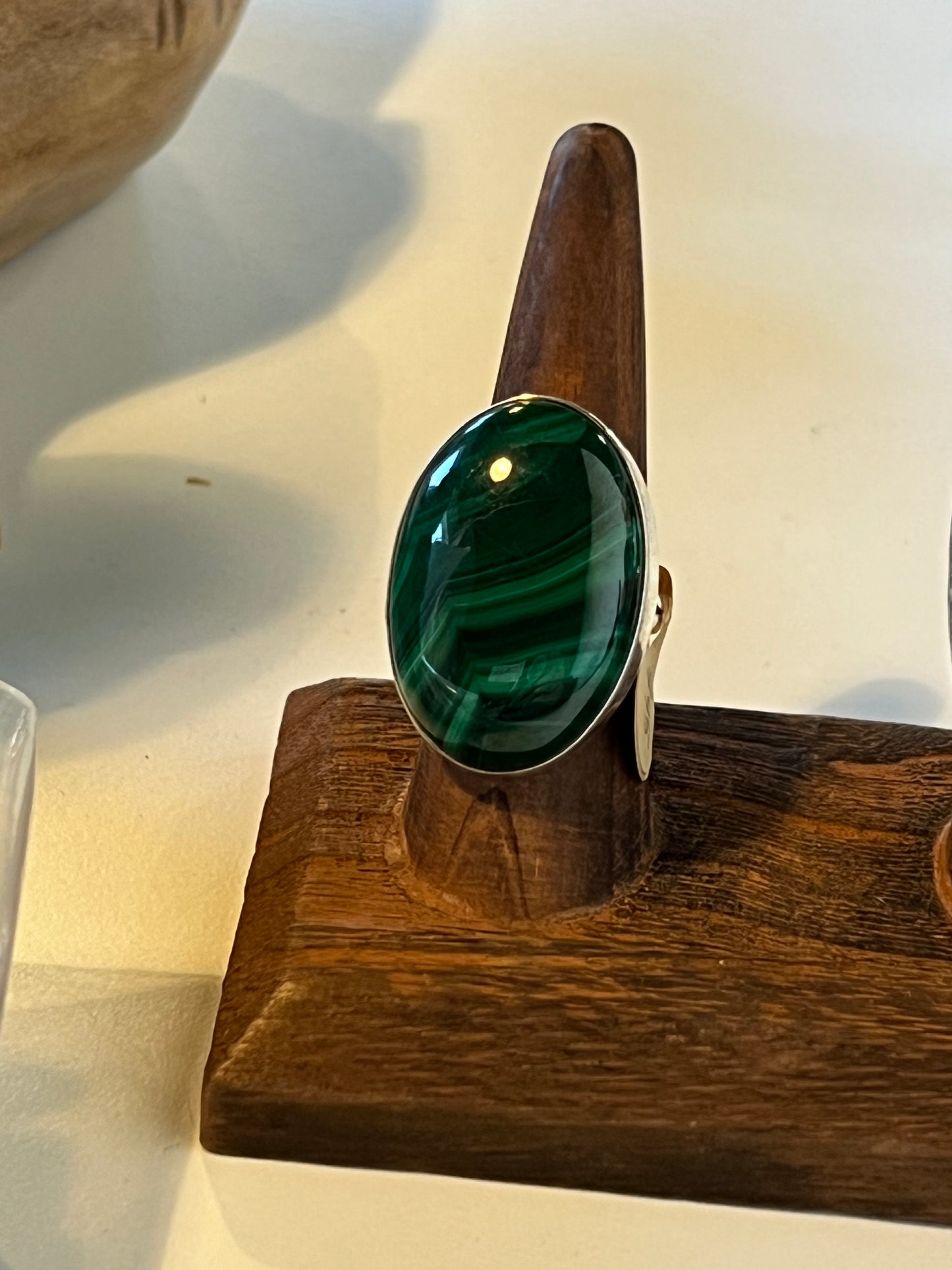 malachite ring