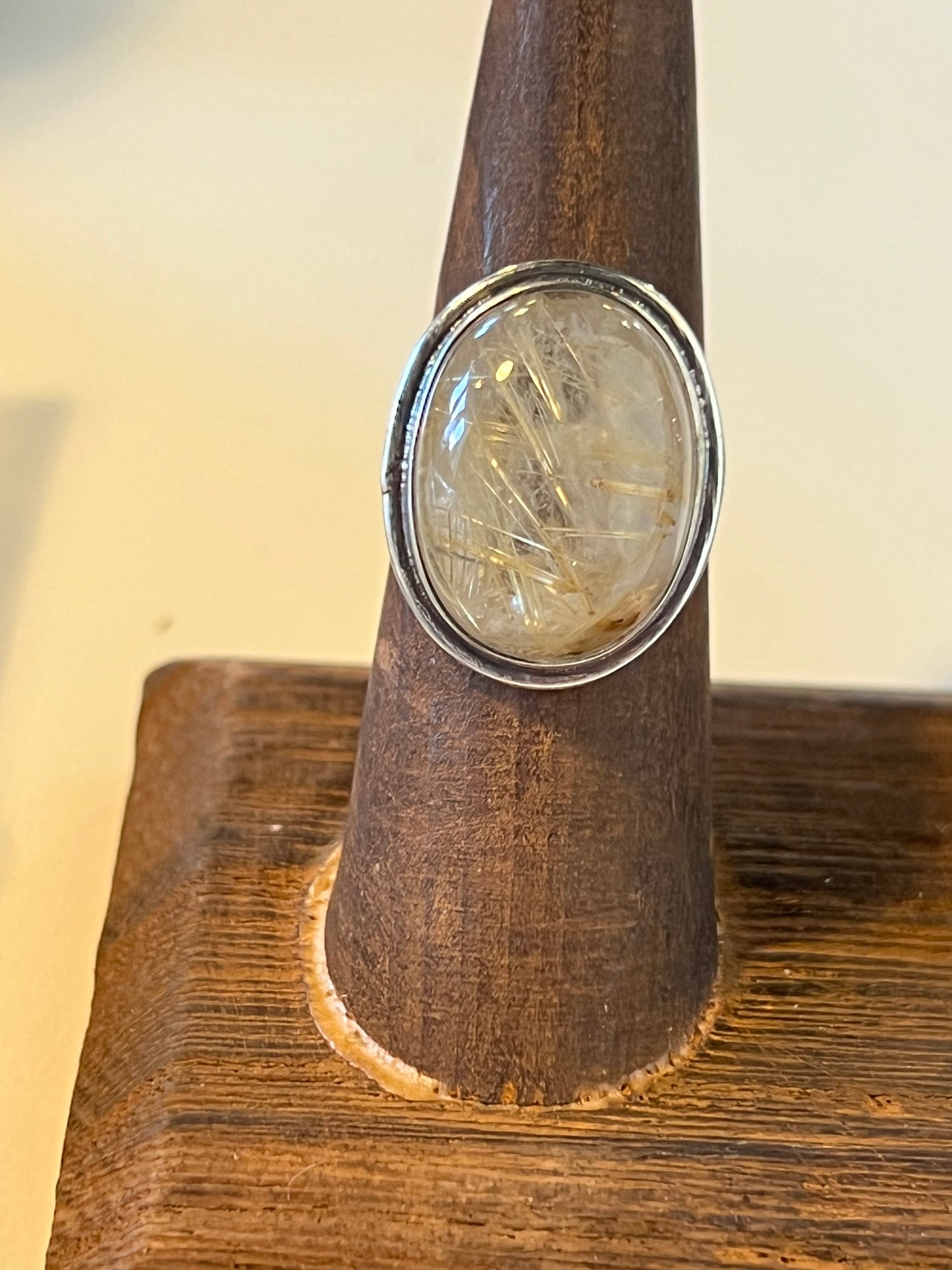 rutilated quartz ring