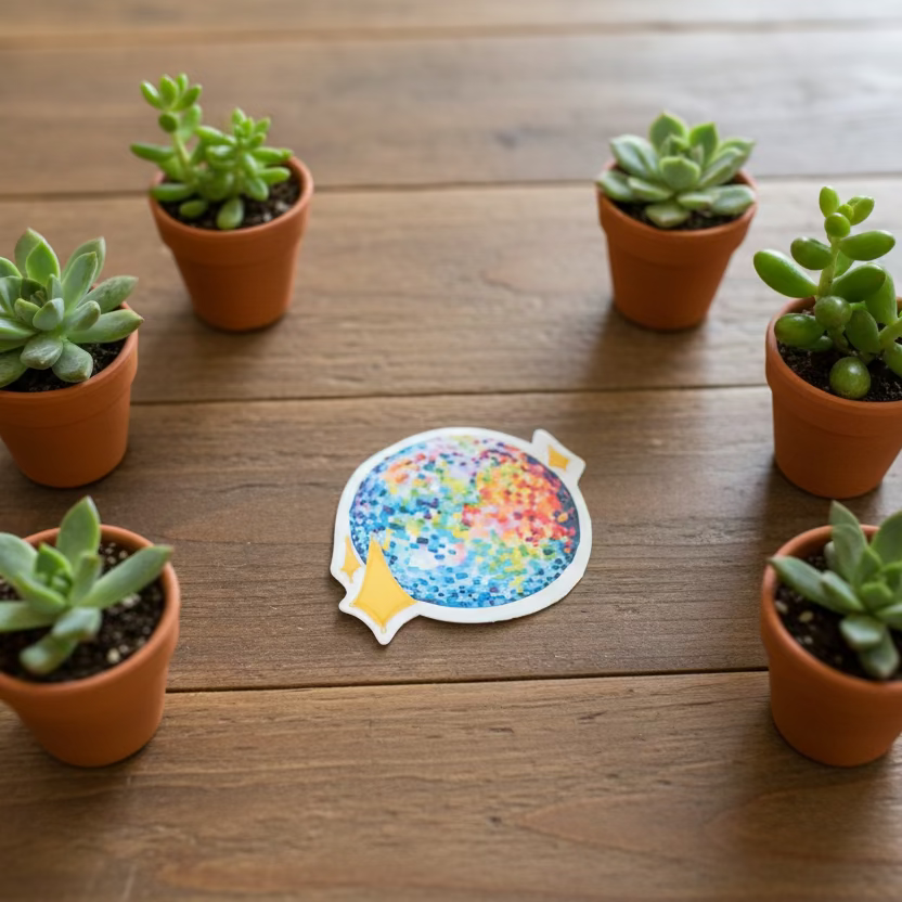 Wandering Klock Studio handmade stickers